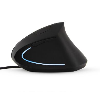 Эргономичная вертикальная мышь / 5 кнопок / 3200 dpi / USB / LED подсветка