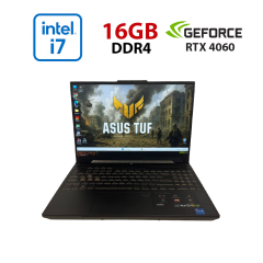 Ігровий ноутбук Asus TUF F15 FX507ZV / 15.6" (1920x1080) IPS / Intel Core i7-12700H (14 (20) ядер по 3.5 - 4.7 GHz) / 16 GB DDR4 / 512 GB SSD / nVidia GeForce RTX 4060, 8 GB GDDR6, 128-bit / WebCam