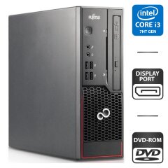 Компьютер Fujitsu Esprimo C710 SFF / Intel Core i7-3770 (4 (8) ядра по 3.4 - 3.9 GHz) / 4 GB DDR3 / 250 GB HDD / Intel HD Graphics 4000 / DVD-ROM / DisplayPort