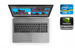 Мобільна робоча станція HP ZBook 15 G5 / 15.6" (1920x1080) IPS / Intel Core i7-8850H (6 (12) ядра по 2.6 - 4.3 GHz) / 32 GB DDR4 / 512 GB SSD / nVidia Quadro P1000, 4 GB GDDR5, 256-bit / WebCam / Fingerprint