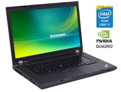 Мобільна робоча станція Б-клас Lenovo ThinkPad W530 / 15.6" (1920x1080) TN / Intel Core i7-3740QM (4 (8) ядра по 2.7 - 3.7 GHz) / 8 GB DDR3 / 256 GB SSD / nVidia Quadro K2000M, 2 GB GDDR3, 128-bit / WebCam / DVD-ROM