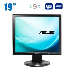 Монитор Asus VB199T / 19" (1280x1024) IPS / VGA, DVI, Audio / Встроенные динамики 2x 1W / VESA 100x100 