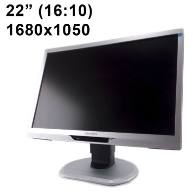 Монитор Philips Brilliance 220b Class B / 22" / 1680x1050 TN (16.10) / VGA, DVI, Black