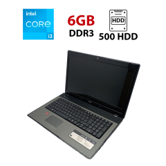 Ноутбук Acer Aspire 7741G / 17.3" (1600x900) TN / Intel Core i3-380M (2 (4) ядра по 2.53 GHz) / 6 GB DDR3 / 500 GB HDD / AMD Radeon HD 6550M, 1 GB GDDR3, 64-bit / WebCam / HDMI
