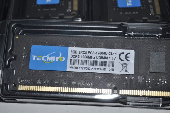 Новая оперативная память для ПК Tecmiyo / 8 GB / 2Rx8 / DDR3 / 1600 MHz