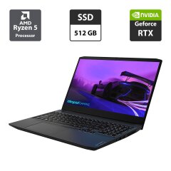 Новий ігровий ноутбук Lenovo IdeaPad Gaming 3 15ACH6 / 15.6" (1920x1080) IPS / AMD Ryzen 5 5600H (6 (12) ядер по 3.3 - 4.2 GHz) / 8 GB DDR4 / 512 GB SSD / nVidia GeForce RTX 3050 Ti, 4 GB GDDR6, 128-bit / WebCam
