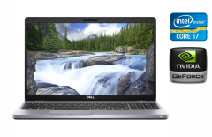 Ультрабук Dell Latitude 5511 / 15.6" (1920x1080) IPS / Intel Core i7-10850H (6 (12) ядер по 2.7 - 5.1 GHz) / 16 GB DDR4 / 512 GB SSD / nVidia GeForce MX250, 2 GB GDDR5, 64-bit / WebCam / SIM
