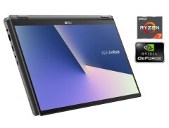 Игровой ультрабук-трансформер Asus ZenBook Flip 15 Q508UG / 15.6" (1920x1080) IPS Touch / AMD Ryzen 7 5700U (8 (16) ядра по 1.8 - 4.3 GHz) / 8 GB DDR4 / 512 GB SSD NVMe / nVidia GeForce MX450, 2 GB GDDR5, 64-bit / WebCam
