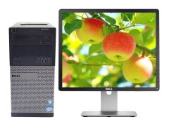 Комплект ПК: Dell OptiPlex 980 Tower / Intel Core i7-860 (4 (8) ядра по 2.8 - 3.46 GHz) / 8 GB DDR3 / 120 GB SSD + 500 GB HDD / nVidia GeForce GT 630, 2 GB DDR3, 64-bit + Монитор Dell P1914SF / 19" (1280x1024) IPS / 1x DP, 1x DVI, 1x VGA, 4x USB 2.0