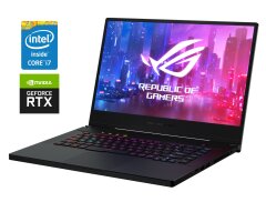 Ігровий ноутбук Asus ROG Zephyrus S15 GX502GW / 15.6" (1920x1080) IPS / Intel Core i7-9750H (6 (12) ядер по 2.6 - 4.5 GHz) / 16 GB DDR4 / 512 GB SSD M.2 / nVidia GeForce RTX 2070, 8 GB GDDR6, 256-bit / WebCam