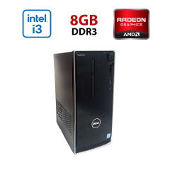 Ігровий ПК Dell Inspirion 3650 / Intel Core i3-6100 (2 (4) ядра по 3.7 GHz) / 8 GB DDR3 / 512 GB SSD / AMD Radeon R9 350, 2 GB GDDR5, 128-bit / Wi-Fi+Bluetooth / DVD / Win 10 Home Lic
