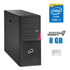 Комп'ютер Fujitsu Esprimo P756 E90+ Tower / Intel Core i5-6500 (4 ядра по 3.2 - 3.6 GHz) / 8 GB DDR4 / 128 GB SSD / nVidia GeForce GTX 745, 2 GB GDDR3, 128-bit 
