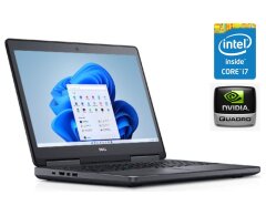 Мобильная рабочая станция Dell Precision 7720 / 17.3" (1920x1080) IPS / Intel Core i7-6820HQ (4 (8) ядра по 2.7 - 3.6 GHz) / 32 GB DDR4 / 256 GB SSD + 1000 GB HDD / nVidia Quadro P3000, 6 GB GDDR5, 192-bit / WebCam / Win 10 Pro