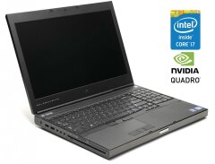 Мобильная рабочая станция Б-класс Dell Precision M4700 / 15.6" (1920x1080) TN / Intel Core i7-3740QM (4 (8) ядра по 2.7 - 3.7 GHz) / 8 GB DDR3 / 256 GB SSD / nVidia Quadro K2000M, 2 GB DDR3, 128-bit / WebCam / DVD-ROM / Win 10 Pro