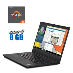 Ноутбук Lenovo ThinkPad E495 / 14" (1366x768) TN / AMD Ryzen 5 3500U (4 (8) ядра по 2.1 - 3.7 GHz) / 8 GB DDR4 / 256 GB SSD / AMD Radeon Vega 8 Graphics / WebCam