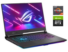 Ігровий ноутбук Б-клас Asus ROG Strix G513RC / 15.6" (1920x1080) IPS / AMD Ryzen 7 6800H (8 (16) ядер по 3.2 - 4.7 GHz) / 16 GB DDR5 / 1000 GB SSD / nVidia GeForce RTX 3050, 4 GB GDDR6, 128-bit