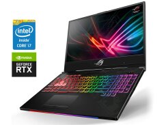 Игровой ноутбук Б-класс Asus ROG Strix Scar II GL504GW / 15.6&rdquo; (1920x1080) IPS / Intel Core i7-8750H (6 (12) ядер по 2.2 - 4.1 GHz) / 16 GB DDR4 / 512 GB SSD / nVidia GeForce RTX 2070, 8 GB GDDR6, 256-bit / WebCam