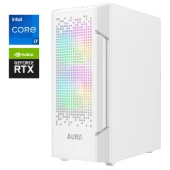 Ігровий ПК Gamdias Aura GC7 ARGB White Tower / Intel Core i7-12700E (12 (20) ядер по 1.6 - 4.8 GHz) / 32 GB DDR4 / 512 GB SSD M.2 / nVidia GeForce RTX 5060, 8 GB GDDR7, 128-bit / 750W