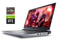 Игровой ноутбук Dell G15 5525 / 15.6" (1920x1080) IPS / AMD Ryzen 7 6800H (8 (16) ядер по 3.2 - 4.7 GHz) / 16 GB DDR5 / 512 GB SSD / nVidia GeForce RTX 3050, 4 GB GDDR6, 128-bit / WebCam