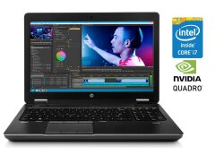 Мобильная рабочая станция Б-класс HP ZBook 15 / 15.6" (1920x1080) IPS / Intel Core i7-4700MQ (4 (8) ядра по 2.4 - 3.2 GHz) / 16 GB DDR3 / 240 GB SSD / nVidia Quadro K610M, 1 GB GDDR5, 64-bit / WebCam / DVD-RW / Win 10 Pro