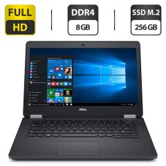 Ультрабук Dell Latitude E5470 / 14" (1920x1080) TN / Intel Core i5-6440HQ (4 ядра по 2.6 - 3.5 GHz) / 8 GB DDR4 / 256 GB SSD M.2 / Intel HD Graphics 530 / WebCam / HDMI