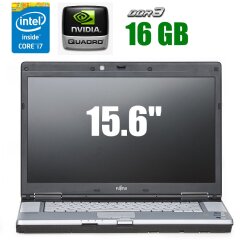 Мобильная рабочая станция Fujitsu Celsius H710 / 15.6" (1920x1080) TN / Intel Core i7-2720QM (4 (8) ядра по 2.2 - 3.3 GHz) / 16 GB DDR3 / 240 GB SSD / nVIDIA Quadro 1000M, 2 GB GDDR3, 128-bit / WebCam 