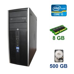 HP Compaq Elite 8200 Tower / Intel Core i5-2400 (4 ядра по 3.1 - 3.4 GHz) / 8 GB DDR3 / 500 GB HDD / nVidia GeForce GTX 950, 2 GB GDDR5, 128-bit