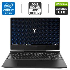 Ігровий ноутбук Б-клас Lenovo Legion Y545-15 / 15.6" (1920x1080) IPS / Intel Core i7-9750H (6 (12) ядер по 2.6 - 4.5 GHz) / 16 GB DDR4 / 500 GB SSD + 1000 GB HDD / nVidia GeForce GTX 1660 Ti, 6 GB GDDR6, 192-bit / WebCam / HDMI