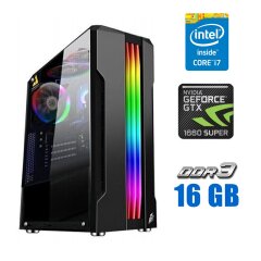 Ігровий ПК Tower / Intel Core i7-2600K (4 (8) ядра по 3.4 - 3.8 GHz) / 16 GB DDR3 / 240 GB SSD / nVidia GeForce GTX 1660 Super, 6 GB GDDR6, 192-bit / 500W