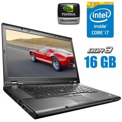 Мобільна робоча станція Lenovo ThinkPad W530 / 15.6" (1920x1080) TN / Intel Core i7-3840QM (4 (8) ядра по 2.8 - 3.8 GHz) / 16 GB DDR3 / 250 GB SSD / nVidia Quadro K2000M, 2 GB DDR3, 128-bit / WebCam