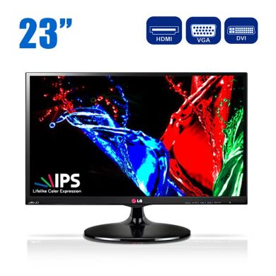 Монитор Б-класс LG Flatron 23EA63V-P / 23" (1920x1080) IPS / HDMI, DVI, VGA / VESA 75x75 Монитор Б-класс LG Flatron 23EA63V-P / 23" (1920x1080) IPS / HDMI, DVI, VGA / VESA 75x75