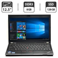 Нетбук Lenovo ThinkPad X230 / 12.5" (1366x768) TN / Intel Core i5-3320M (2 (4) ядра по 2.6 - 3.3 GHz) / 8 GB DDR3 / 128 GB SSD / Intel HD Graphics 4000 / WebCam