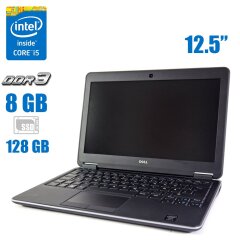 Нетбук Dell Latitude E7240 / 12.5" (1366x768) TN / Intel Core i5-4300U (2 (4) ядра по 1.9 - 2.9 GHz) / 8 GB DDR3 / 128 GB SSD / Intel HD Graphics 4400 / WebCam