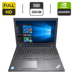 Мобільна робоча станція Б-клас Lenovo ThinkPad P53 / 15.6" (1920x1080) IPS / Intel Core i7-9850H (6 (12) ядер по 2.6 - 4.6 GHz) / 32 GB DDR4 / 256 GB SSD / nVidia Quadro T2000, 4 GB GDDR5, 128-bit / WebCam / HDMI