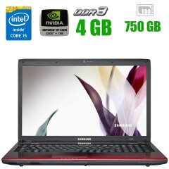 Ноутбук Samsung R780 / 17.3" (1600x900) TN / Intel Core i5-520M (2 (4) ядра по 2.4 - 2.93 GHz) / 4 GB DDR3 / 750 GB HDD / nVidia GeForce GT 330M, 1 GB DDR3, 128-bit / DVD-ROM 