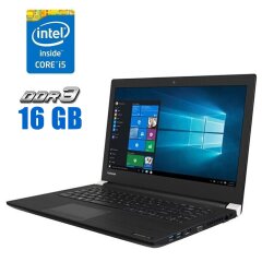 Ноутбук Toshiba Satellite Pro A40-C-14T / 14" (1366x768) TN / Intel Core i5-6200U (2 (4) ядра по 2.3 - 2.8 GHz) / 16 GB DDR3 / 480 GB SSD / Intel HD Graphics 520 / WebCam