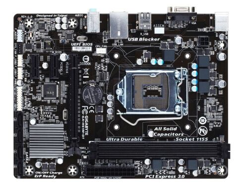 Новая материнская плата Gigabyte GA-H61M-D1 / Socket LGA1155 / ОЕМ Bulk