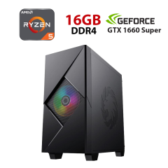 Новый игровой ПК Forsage Cyclops BG / AMD Ryzen 5 5500 (6 (12) ядер по 3.6 - 4.2 GHz) / 16 GB DDR4 / 480 GB SSD / nVidia GeForce GTX 1660 Super, 6 GB GDDR6, 192-bit