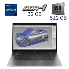 Рабочая станция HP ZBook Studio G5 / 15.6" (1920x1080) IPS / Intel Xeon E-2176M (6 (12) ядра по 2.7 - 4.4 GHz) / 32 GB DDR4 / 512 GB SSD / nVidia Quadro P2000, 5 GB GDDR5, 160-bit / WebCam / WebCam