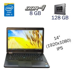 Ультрабук Б класс Dell Latitude E5470 / 14" (1920x1080) IPS / Intel Core i5-6440HQ (4 ядра по 2.6 - 3.5 GHz) / 8 GB DDR4 / 128 GB SSD / Intel HD Graphics 530 / WebCam