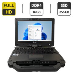 Защищенный ноутбук-трансформер Getac V110 G5 / 11.6" (1920x1080) IPS Touch / Intel Core i5-8265U (4 (8) ядра по 1.6 - 3.9 GHz) / 16 GB DDR4 / 256 GB SSD / Intel UHD Graphics / WebCam / Стилус / Два АКБ