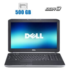 Ноутбук Б-клас Dell Latitude E5520 / 15.6" (1366x768) TN / Intel Core i3-2350M (2 (4) ядра по 2.3 GHz) / 4 GB DDR3 / 500 GB HDD / Intel HD Graphics 3000 / WebCam / АКБ не тримає