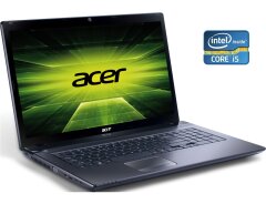 Ноутбук Acer Aspire 7750G / 17.3" (1600x900) TN / Intel Core i5-2410M (2 (4) ядра по 2.3 - 2.9 GHz) / 8 GB DDR3 / 240 GB SSD / Intel HD Graphics 3000 / WebCam / Win 10 Pro