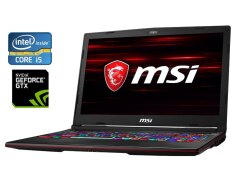 Ігровий ноутбук MSI GL63 8RC / 15.6" (1920x1080) TN / Intel Core i5-8300H (4 (8) ядра по 2.3 - 4.0 GHz) / 16 GB DDR4 / 240 GB SSD + 1000 GB HDD / nVidia GeForce GTX 1050, 2 GB GDDR5, 128-bit / WebCam / Win 10 Home