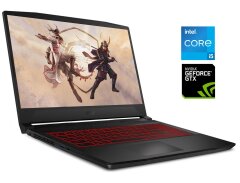 Игровой ноутбук MSI Katana GF76 / 17.3" (1920x1080) IPS / Intel Core i5-11400H (6 (12) ядер по 2.2 - 4.5 GHz) / 8 GB DDR4 / 256 GB SSD M.2 / nVidia GeForce GTX 1650, 4 GB GDDR5, 128-bit / WebCam / Win 11 Home