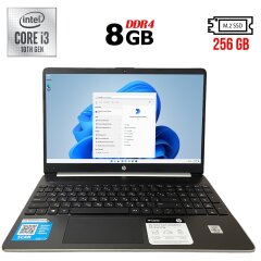 Ноутбук Б-клас HP Pavilion 15-dy1044nr / 15.6" (1366x768) TN / Intel Core i3-1005G1 (2 (4) ядра по 1.2 - 3.4 GHz) / 8 GB DDR4 / 256 GB SSD M.2 / Intel UHD Graphics / WebCam / HDMI