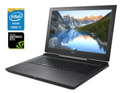 Ігровий ноутбук Dell G7 7588 / 15.6" (1920x1080) IPS / Intel Core i7-8750H (6 (12) ядер по 2.2 - 4.1 GHz) / 8 GB DDR4 / 512 GB SSD / nVidia GeForce GTX 1050 Ti, 4 GB GDDR5, 128-bit / WebCam / Win 10 Home