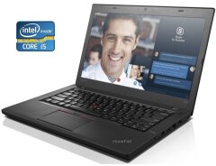 Ноутбук Lenovo ThinkPad T460 / 14" (1366x768) TN / Intel Core i5-6300U (2 (4) ядра по 2.4 - 3.0 GHz) / 8 GB DDR3 / 480 GB SSD / Intel HD Graphics 520 / WebCam