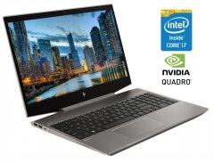 Мобильная рабочая станция HP ZBook 15v G5 / 15.6" (1920x1080) IPS / Intel Core i7-8750H (6 (12) ядер по 2.2 - 4.1 GHz) / 16 GB DDR4 / 512 GB SSD NVMe / nVidia Quadro P600, 4 GB GDDR5, 128-bit / WebCam