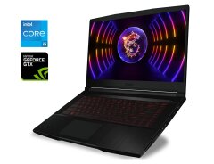 Игровой ноутбук Б-класс MSI GF63 Thin 11SC / 15.6" (1920x1080) IPS / Intel Core i5-11400H (6 (12) ядер по 2.7 - 4.5 GHz) / 8 GB DDR4 / 256 GB SSD / nVidia GeForce GTX 1650 Max-Q, 4 GB GDDR6, 128-bit / WebCam